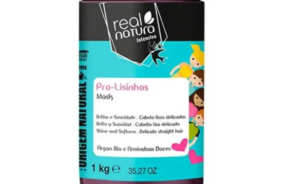 Real Natura Pro-Lisinhos Mascarilla Niños Cabello Liso 1000ml